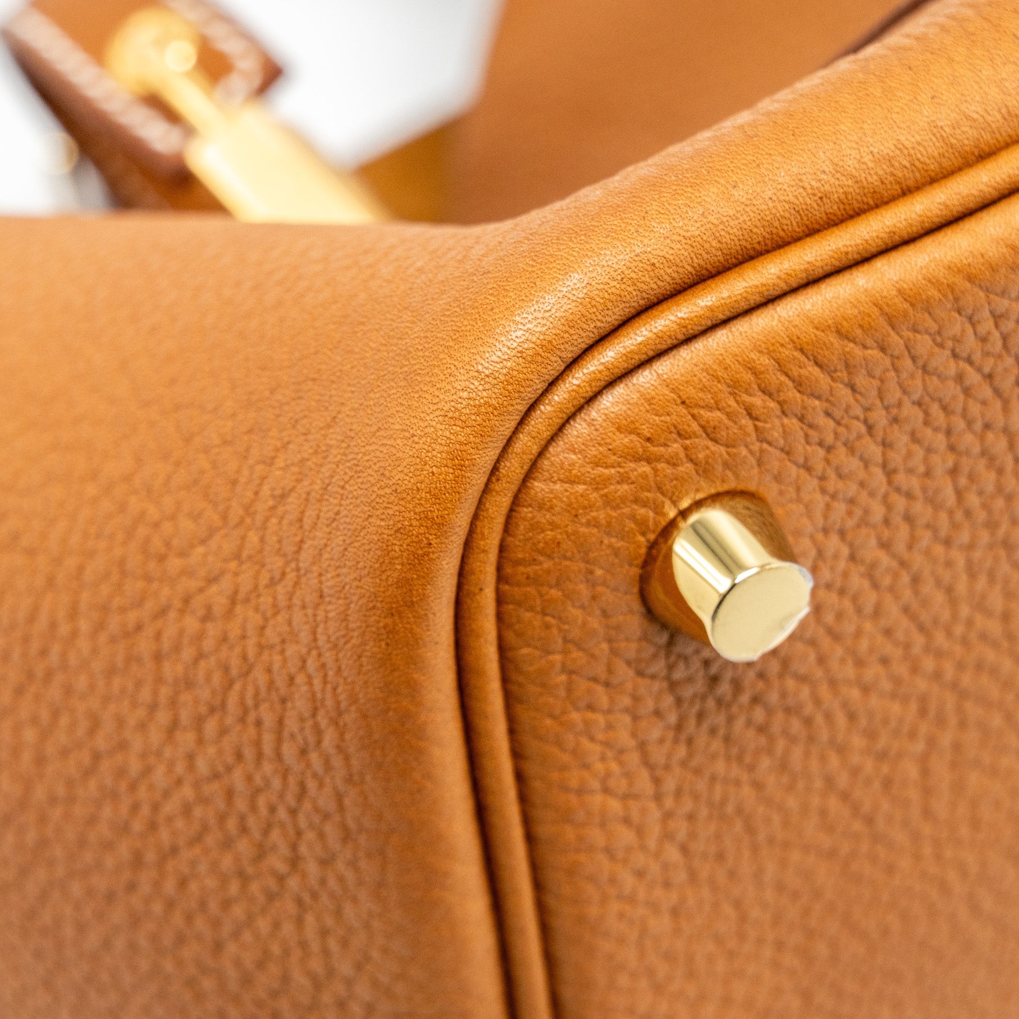 HERMES PICOTIN 18 LOCK BAG BARENIA FAUBOURG FAUVE GHW