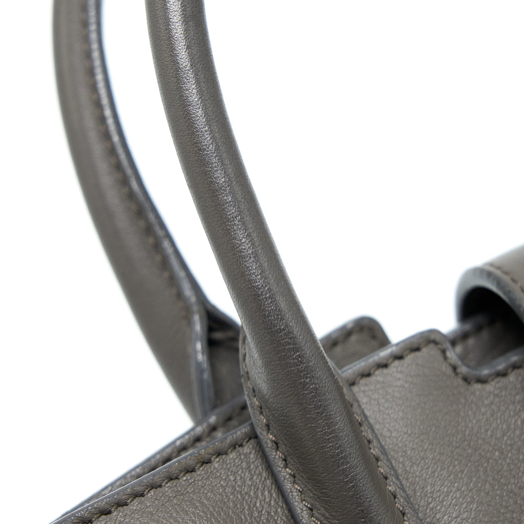 SAINT LAURENT CABAS TOTE BAG GREY SHW
