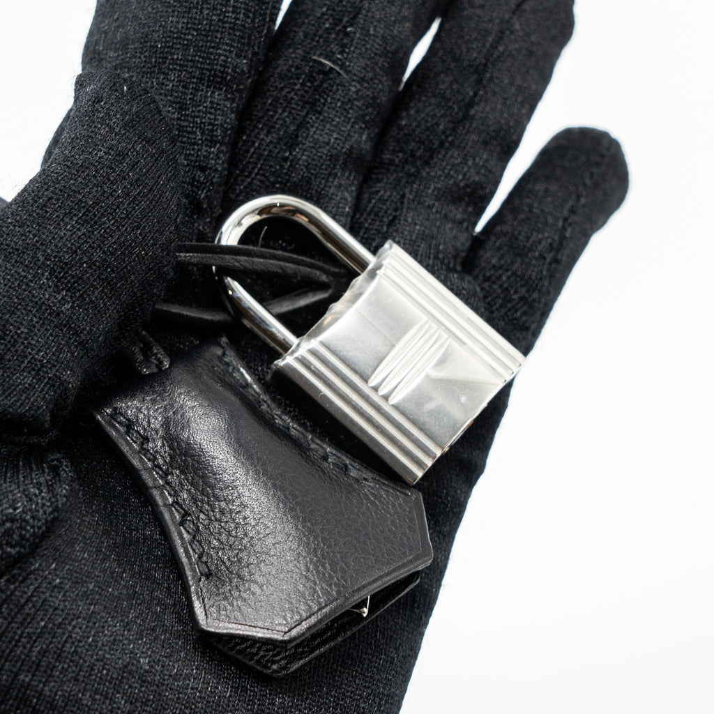 HERMES KELLY MESSANGER PM BAG EVERGRAIN BLACK SHW