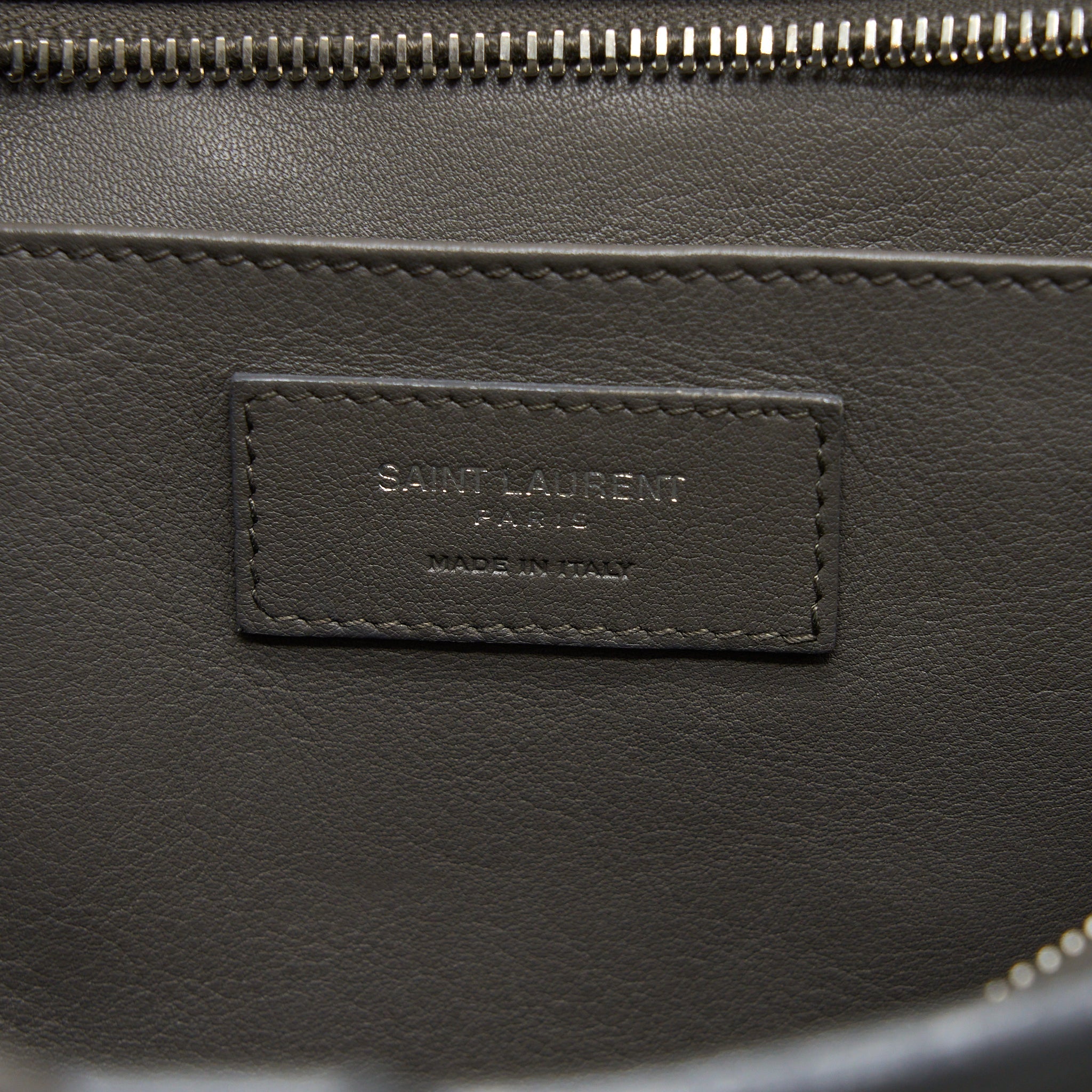 SAINT LAURENT CABAS TOTE BAG GREY SHW