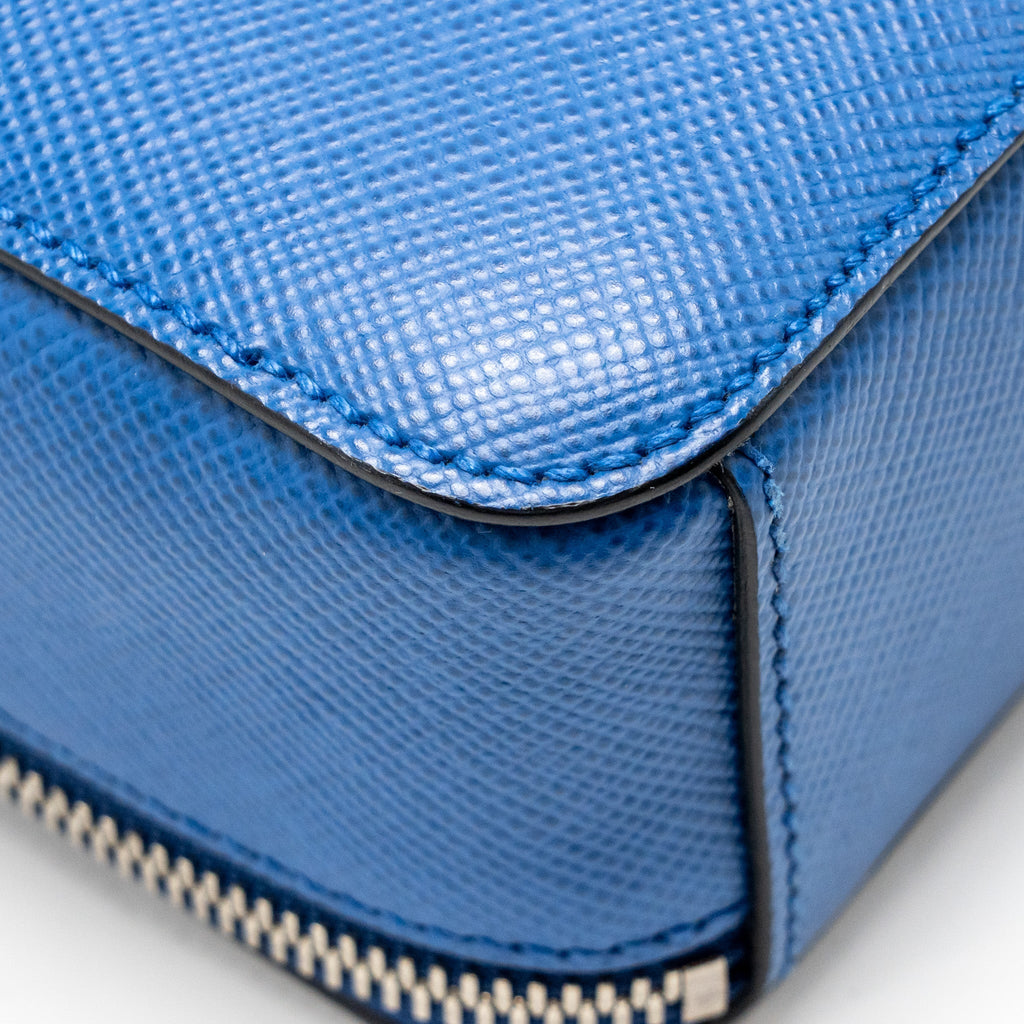 PRADA SAFFIANO BRIEFCASE AZZURRO SHW
