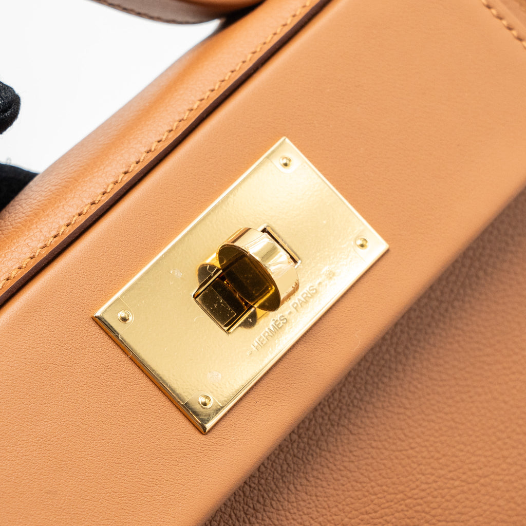 HERMES MINI 24/24 2424-21 BAG EVERCOLOR / SWIFT GOLD GHW