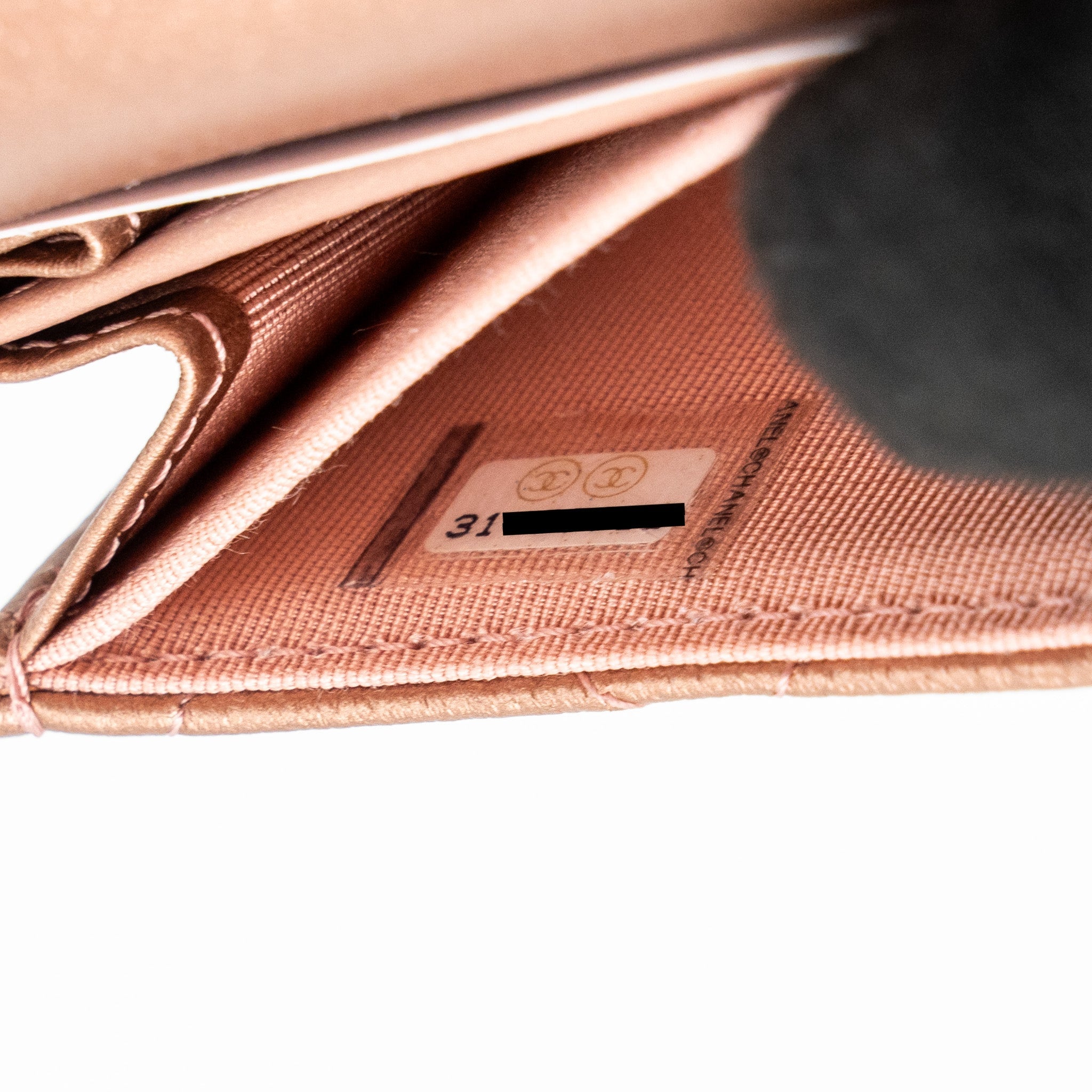 CHANEL 2.55 REISSUE FLAP WALLET GRAINED CALFSKIN METALLIC DARK PINK WITH PINK HARDWARE