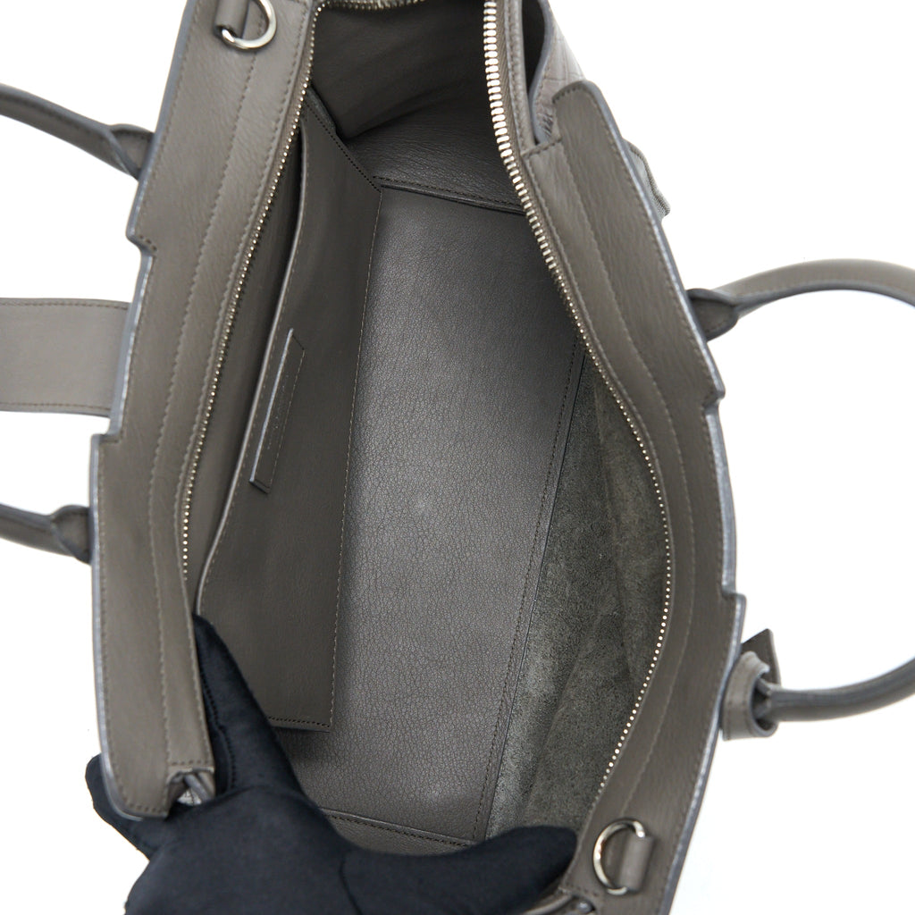 SAINT LAURENT CABAS TOTE BAG GREY SHW