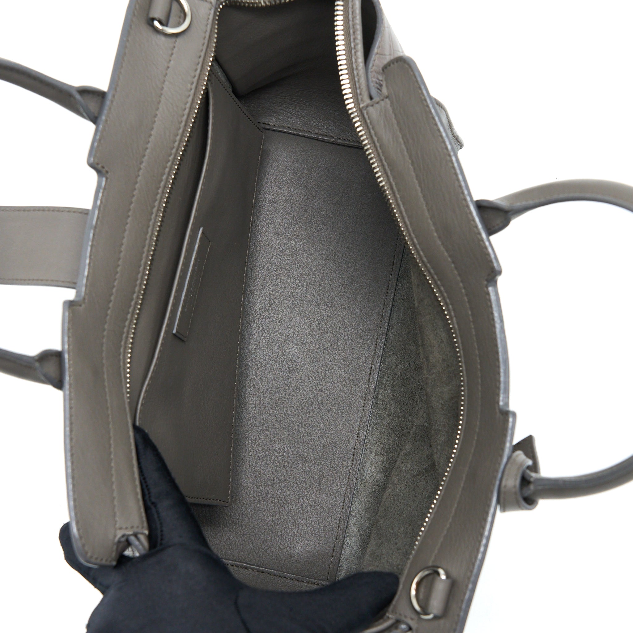 SAINT LAURENT CABAS TOTE BAG GREY SHW