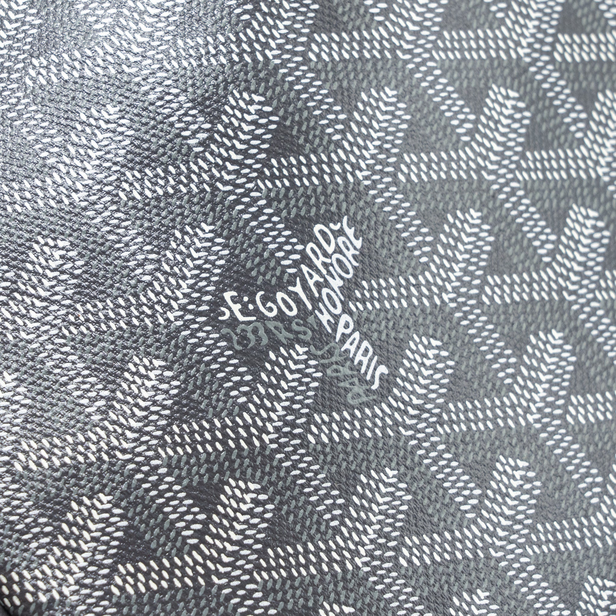 GOYARD SENAT MM POUCH GOYARDLINE CANVAS GREY SHW
