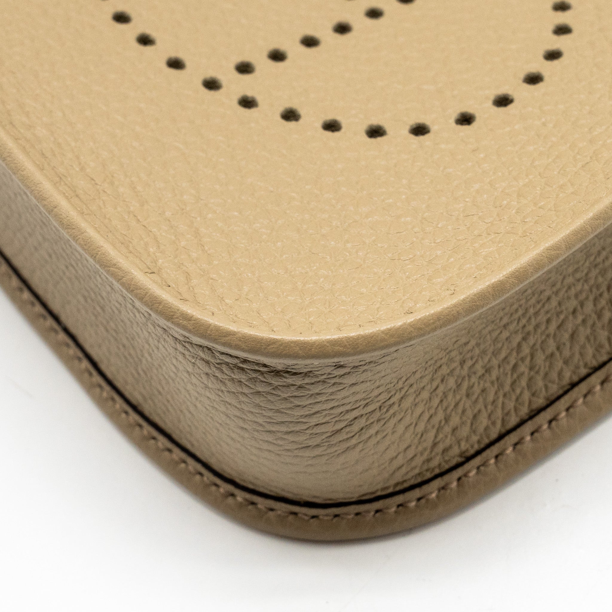 HERMES MINI EVELYNE CLEMENCE BEIGE MARFA GHW
