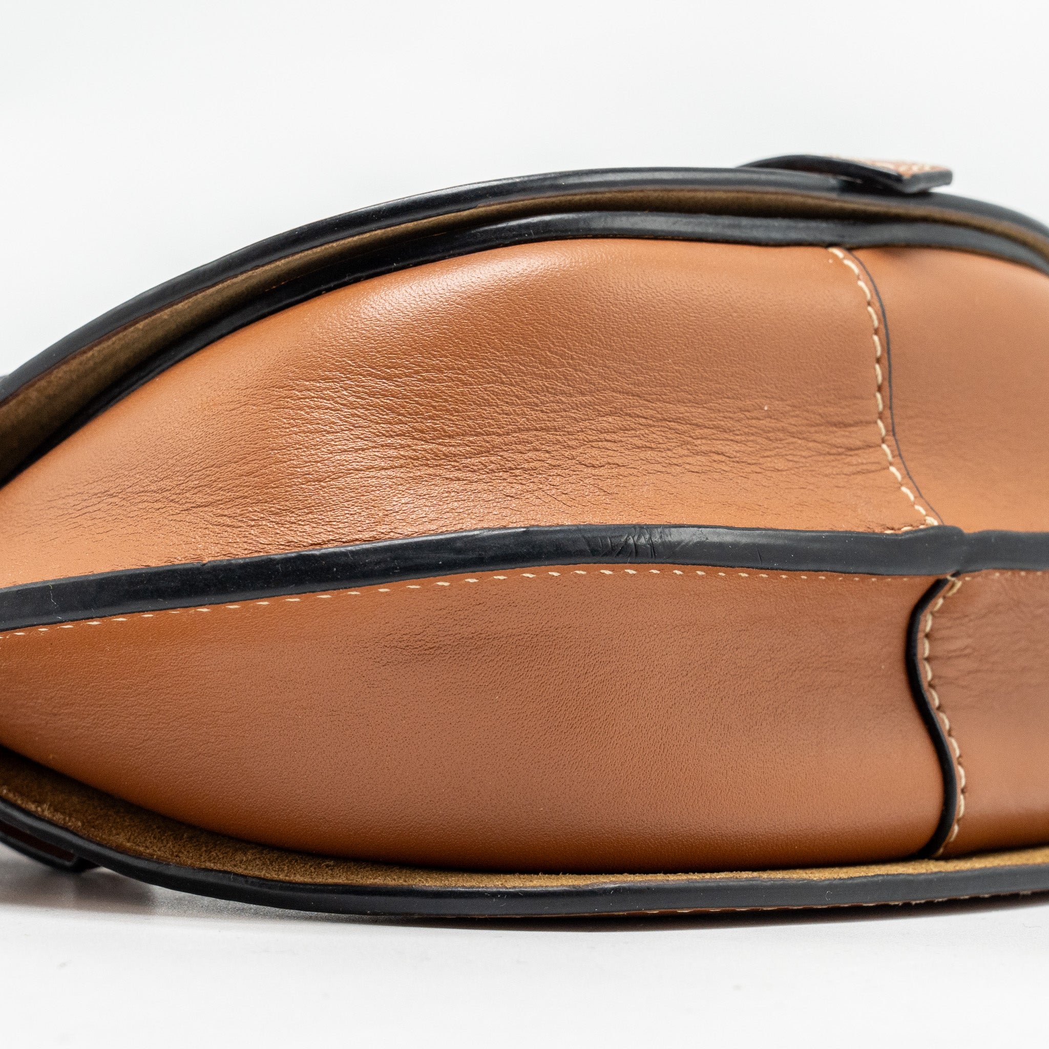 LOEWE MINI GATE BELT BAG CALFSKIN TAN GHW