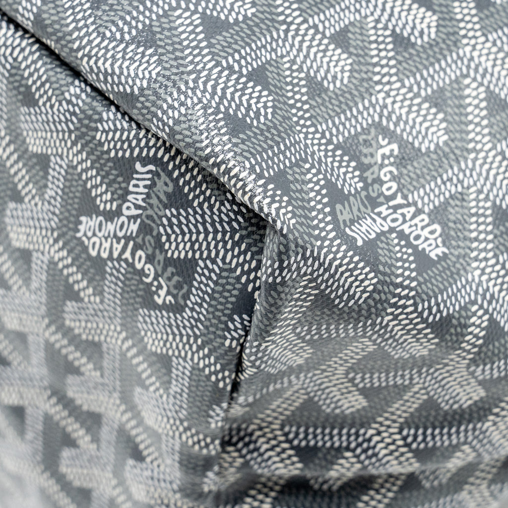 GOYARD SAINT LOUIS PM TOTE BAG GOYARDLINE CANVAS GREY SHW