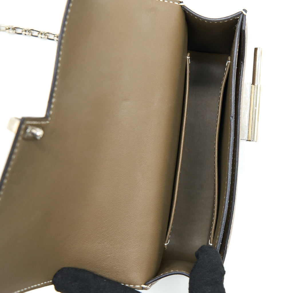HERMES MINI VERROU BAG TADELAKT ETOUPE SHW