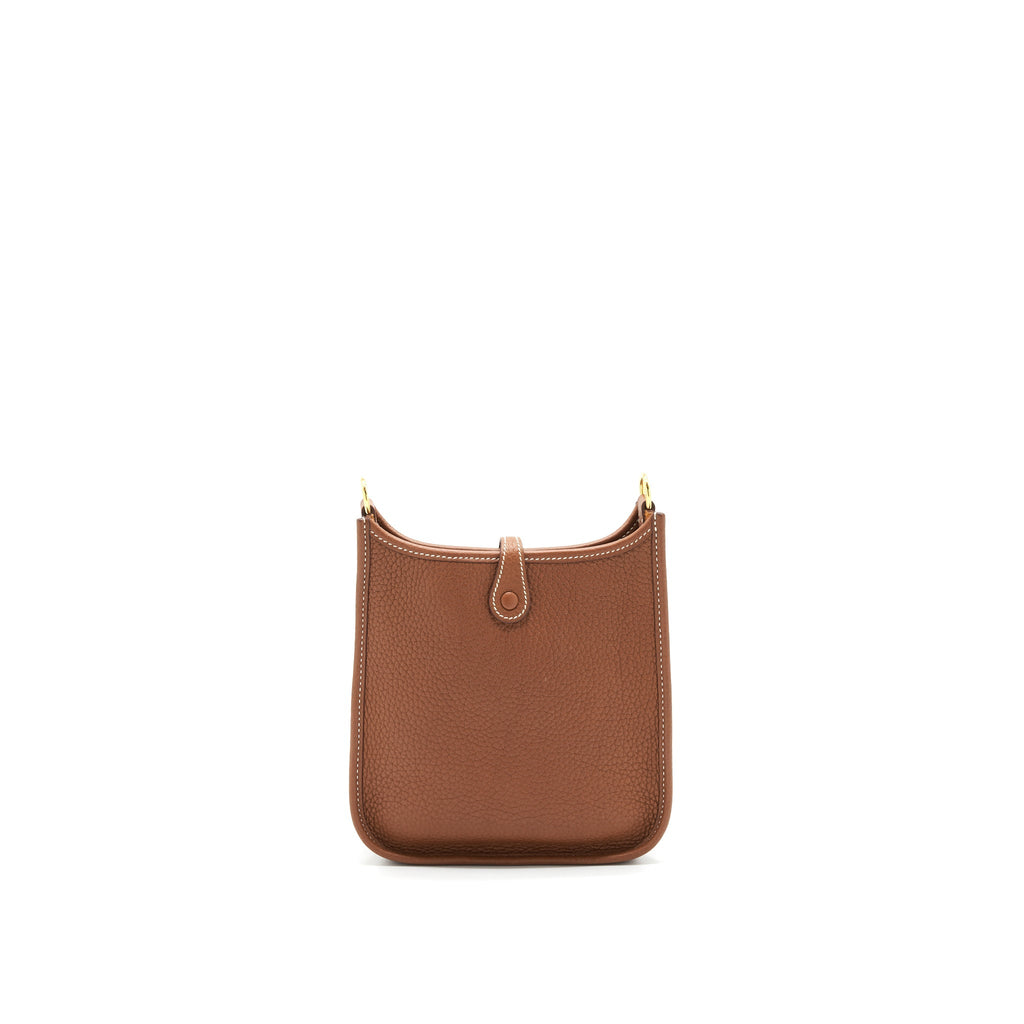 HERMES MINI EVELYNE GOLD WITH GHW