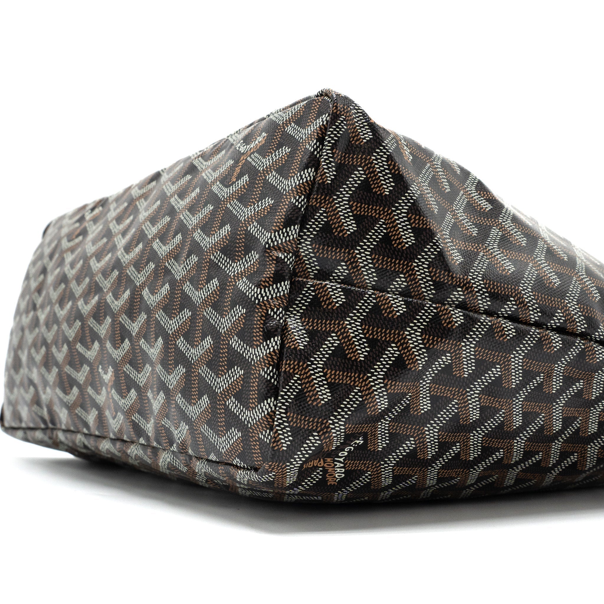 GOYARD SAINT LOUIS PM TOTE BAG GOYARDINE CANVAS BLACK/MULTICOLOUR