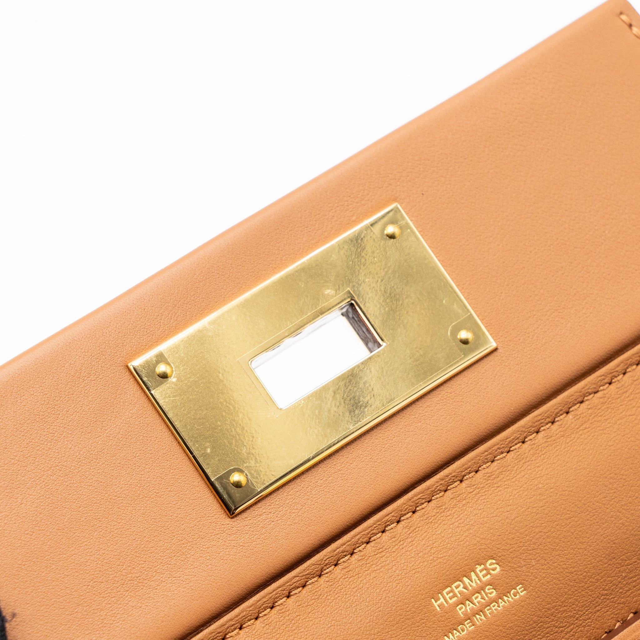 HERMES MINI 24/24 2424-21 BAG EVERCOLOR / SWIFT GOLD GHW