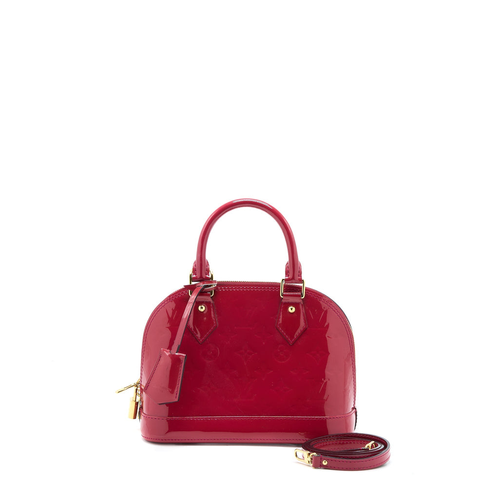 LOUIS VUITTON ALMA BB MONOGRAM VERNICE PINK GHW
