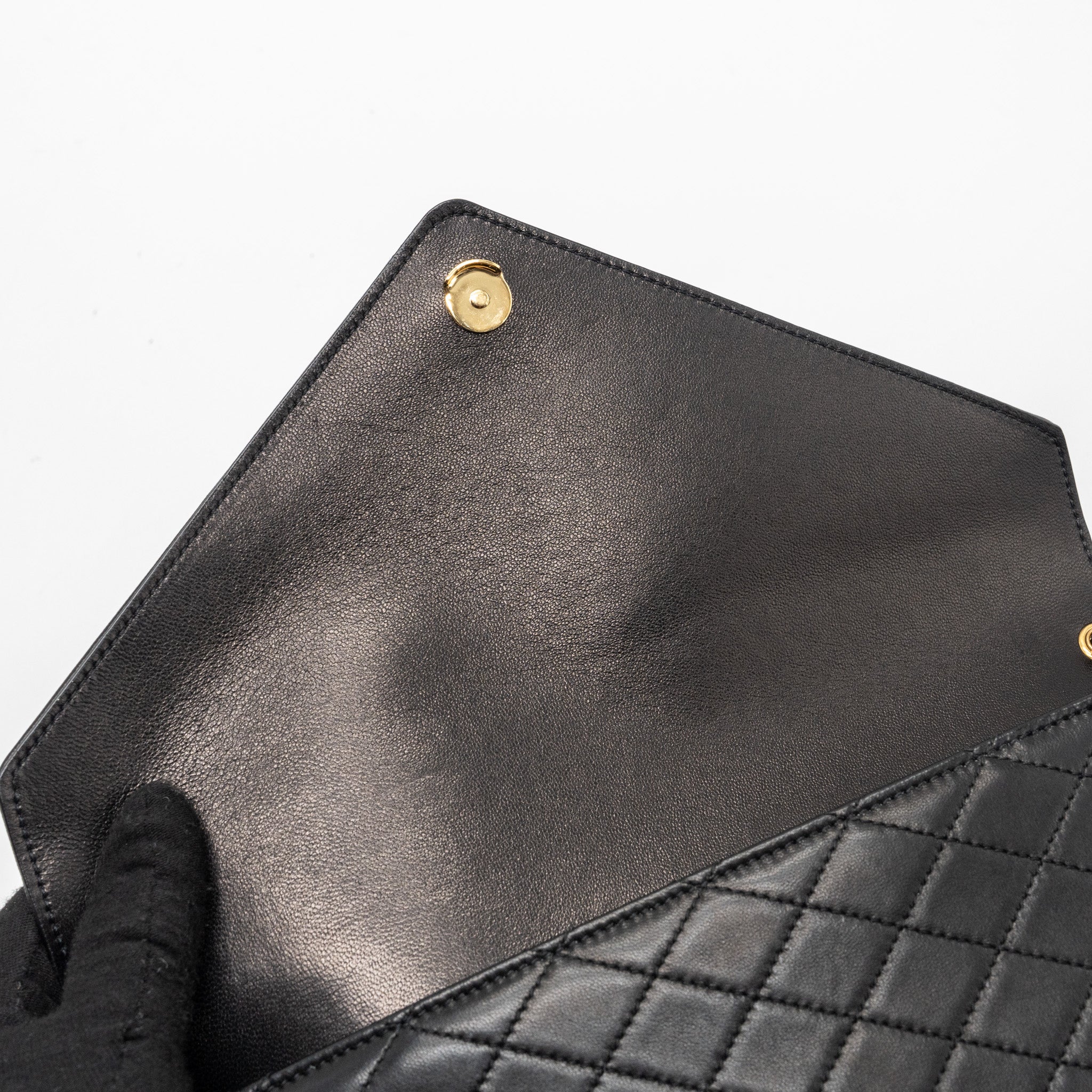 SAINT LAURENT GABY SATCHEL BAG LAMBSKIN BLACK GHW