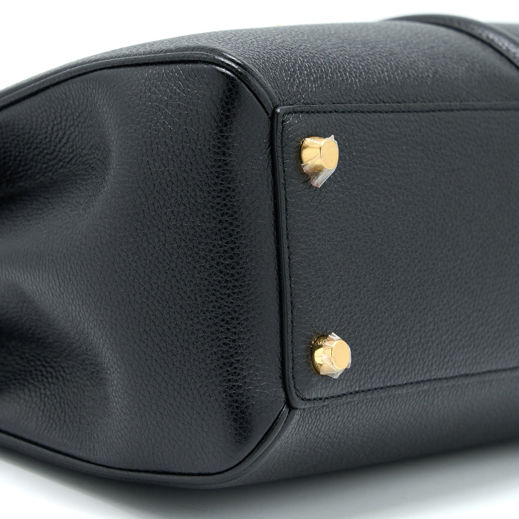 CELINE 16 BAG GRAINED CALFSKIN BLACK GHW
