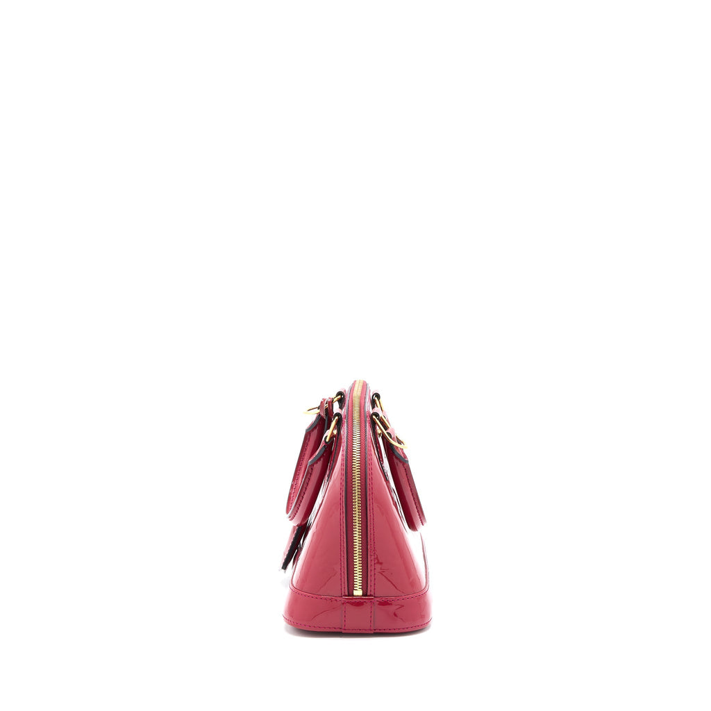 LOUIS VUITTON ALMA BB MONOGRAM VERNICE PINK GHW