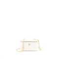 CHANEL LONG VANITY WITH COCO LETTER CHAIN LAMBSKIN WHITE GHW