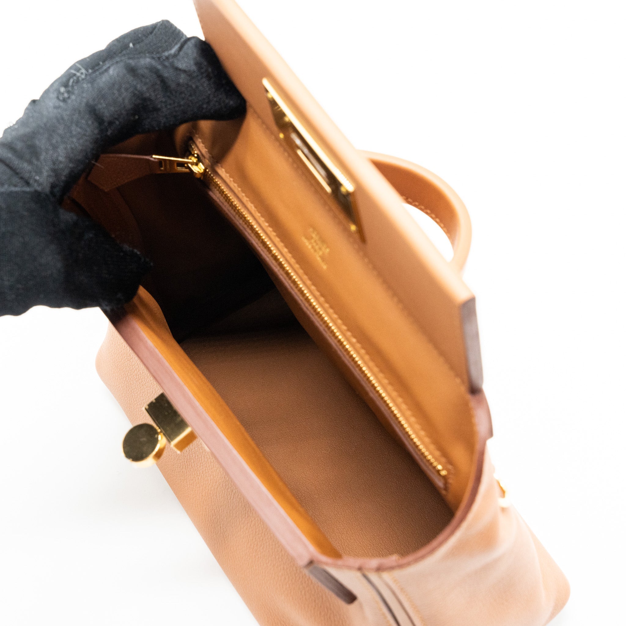HERMES MINI 24/24 2424-21 BAG EVERCOLOR / SWIFT GOLD GHW