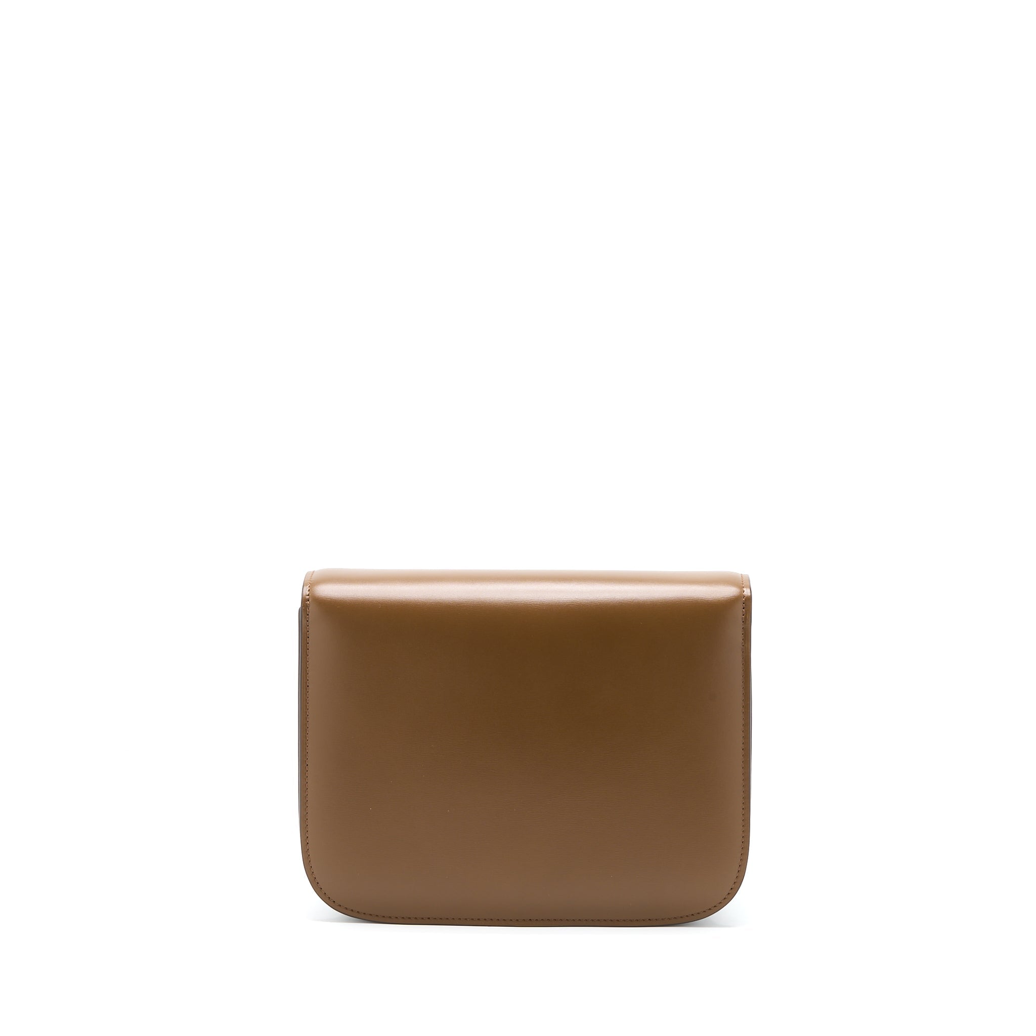 CELINE MEDIUM CLASSIC BOX BAG CALFSKIN CARAMEL BRUSHED GHW