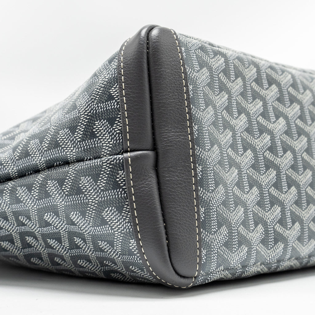 GOYARD ARTOIS TOTE BAG GOYARDLINE CANVAS / CALFSKIN GREY SHW