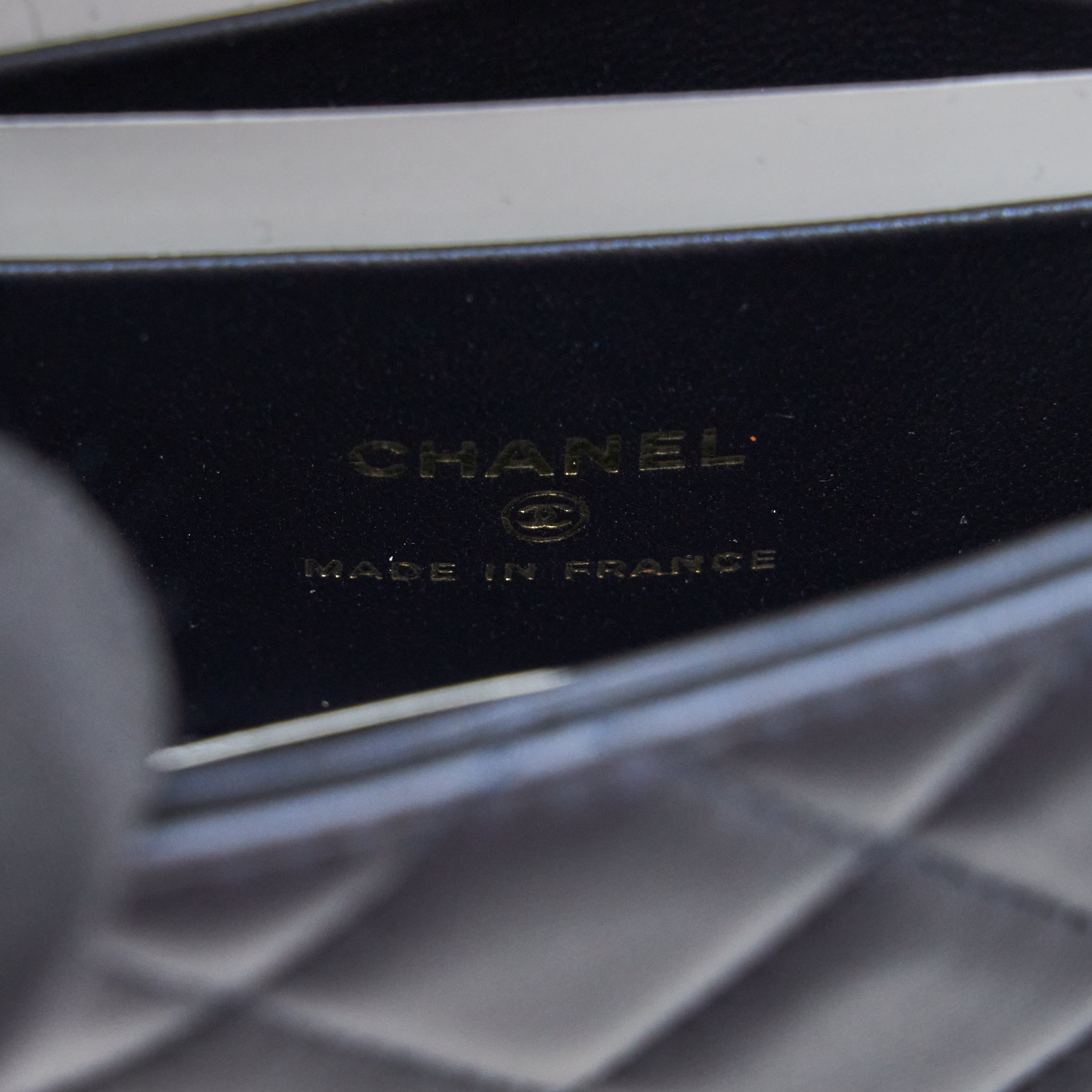CHANEL 22S TOP HANDLE MINI FLAP BAG WITH CHAIN LAMBSKIN NAVY LGHW