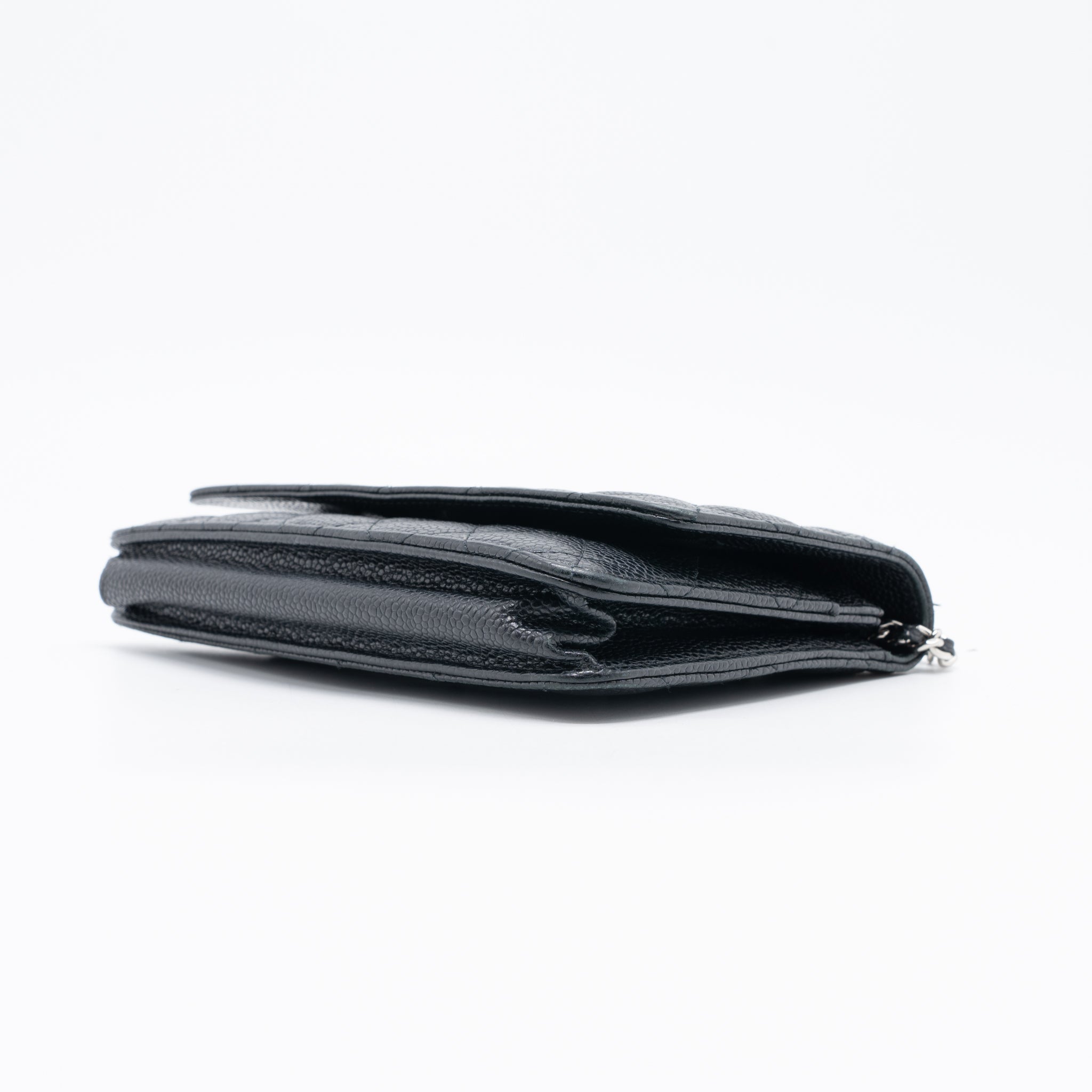 CHANEL CLASSIC WALLET ON CHAIN CAVIAR BLACK SHW