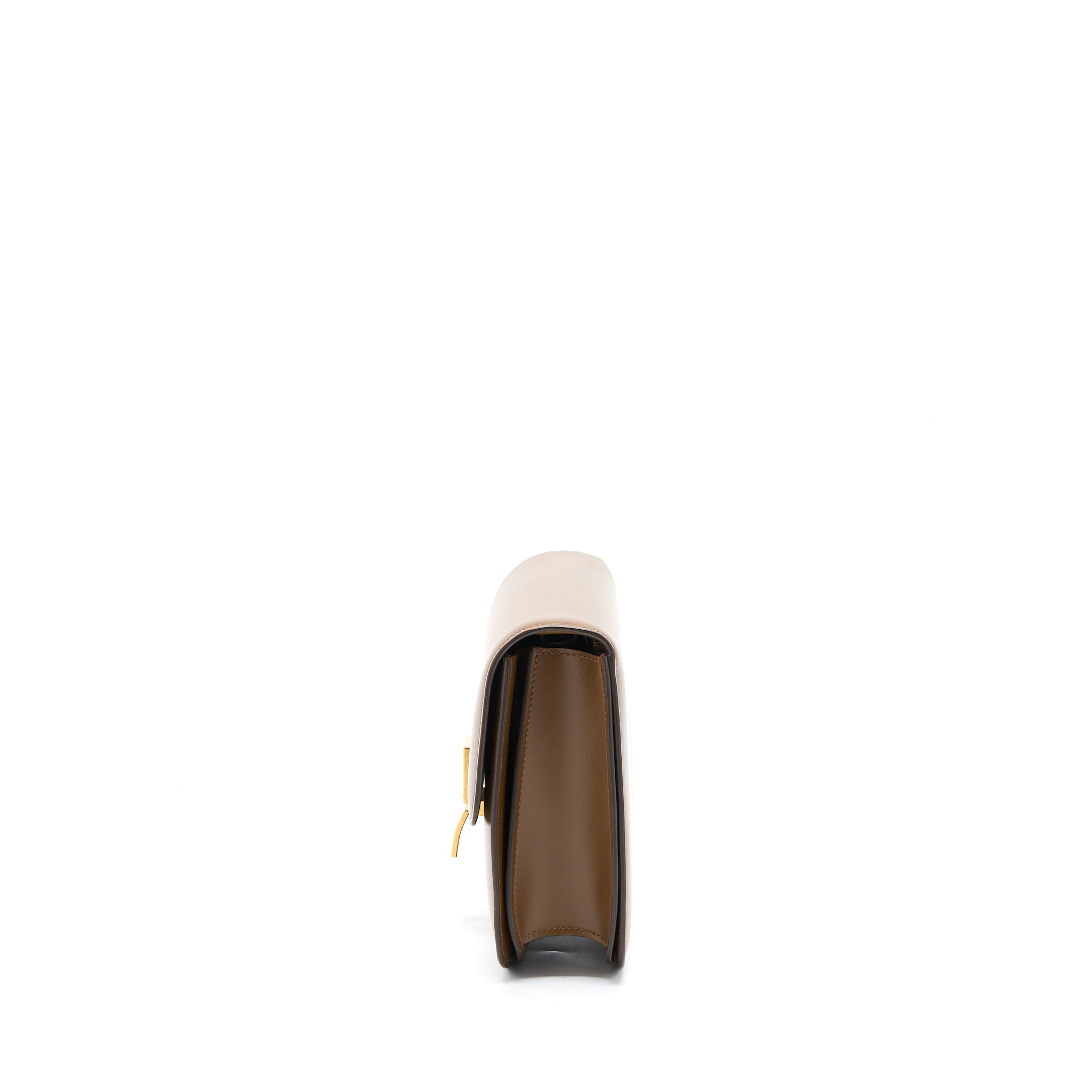CELINE MEDIUM CLASSIC BOX BAG CALFSKIN CARAMEL BRUSHED GHW