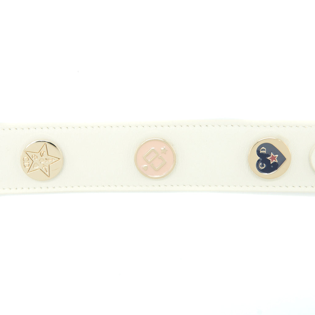 DIOR SMALL LADY DIOR MY ABCDIOR BAG LAMBSKIN WHITE LGHW