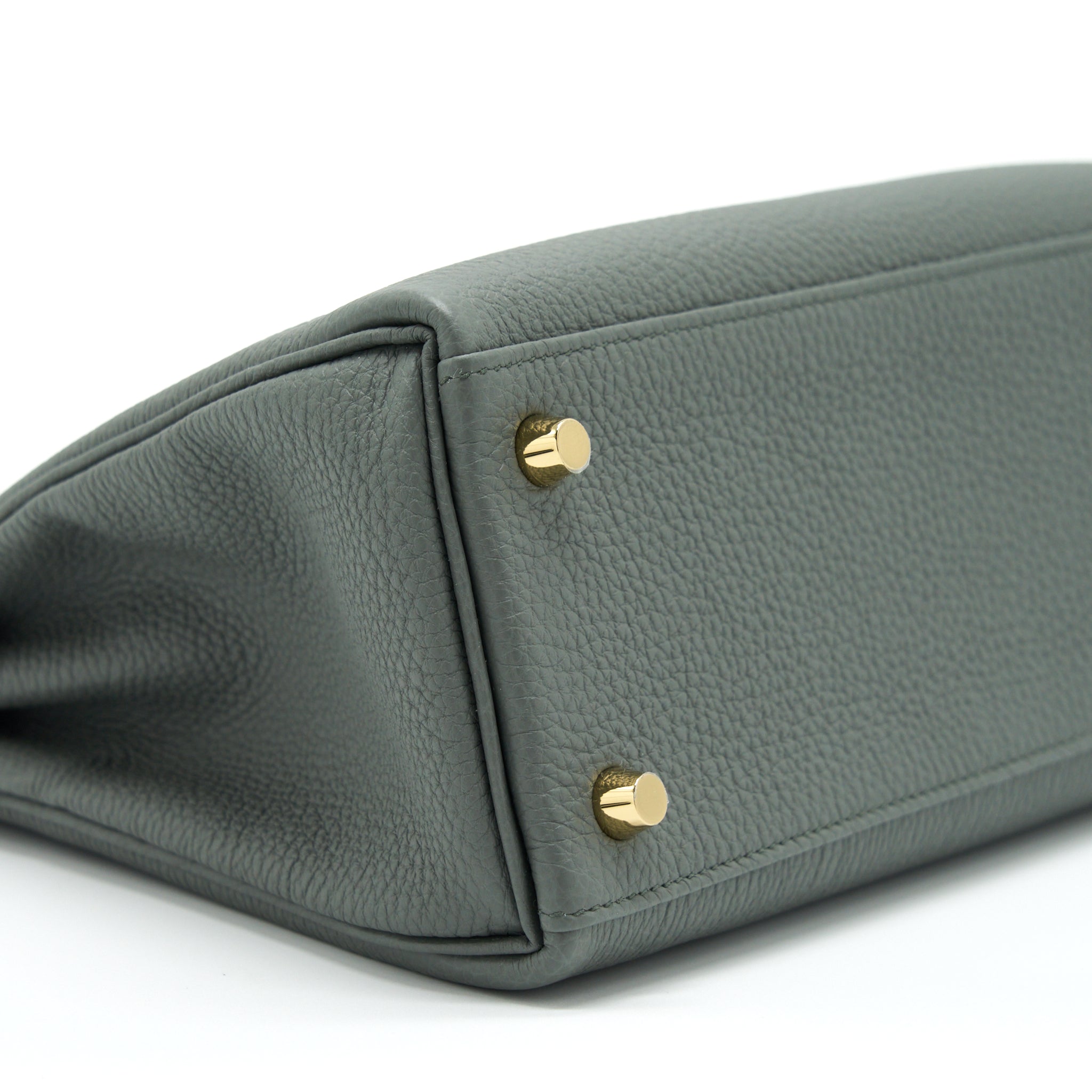HERMES KELLY 25 RETOURNE TOGO 63 VERT AMANDA GHW