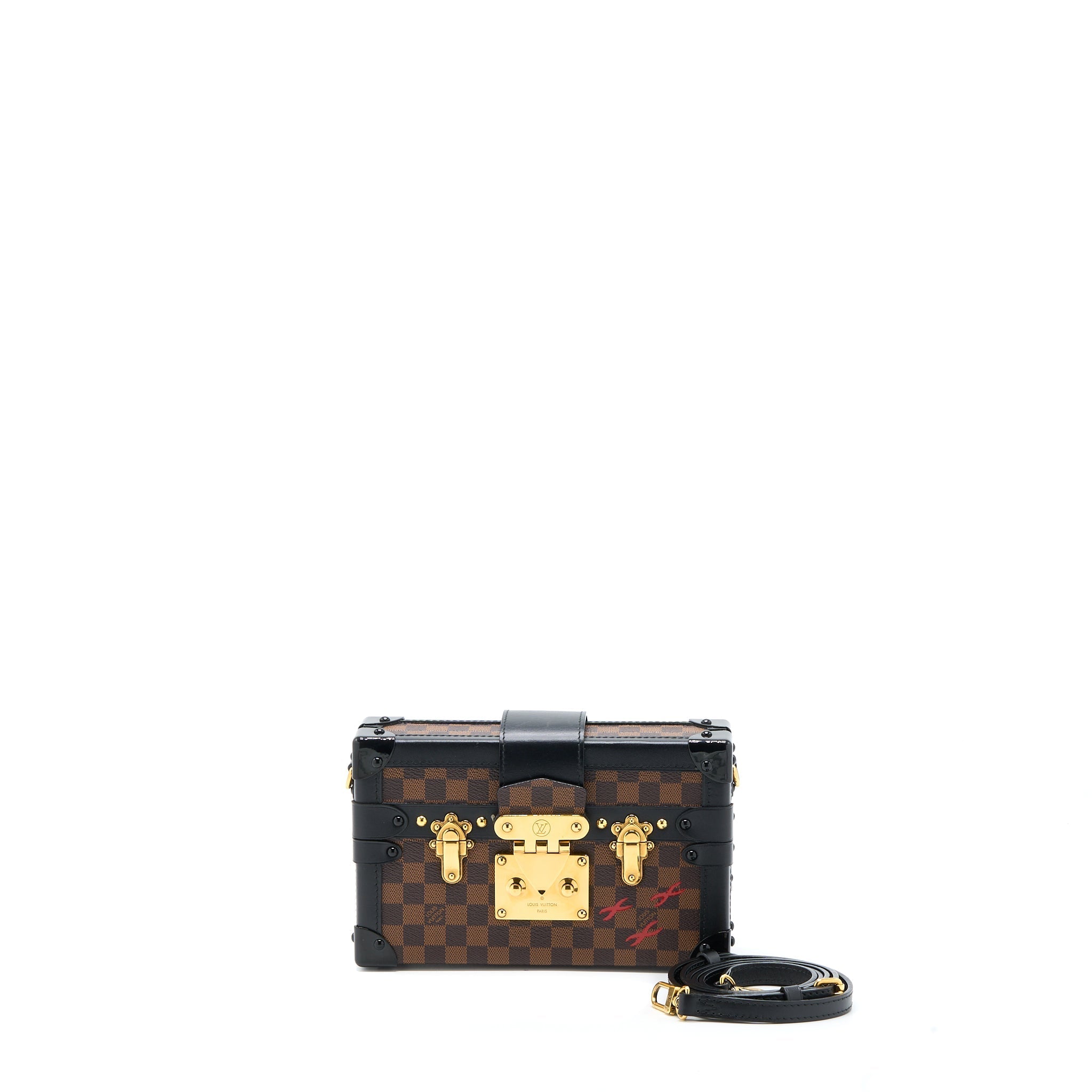 LOUIS VUITTON PETITE MALLE DAMIER EBENE CANVAS GHW