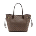 LOUIS VUITTON NEVERFULL MM DAMIER EBENE/PINK GHW