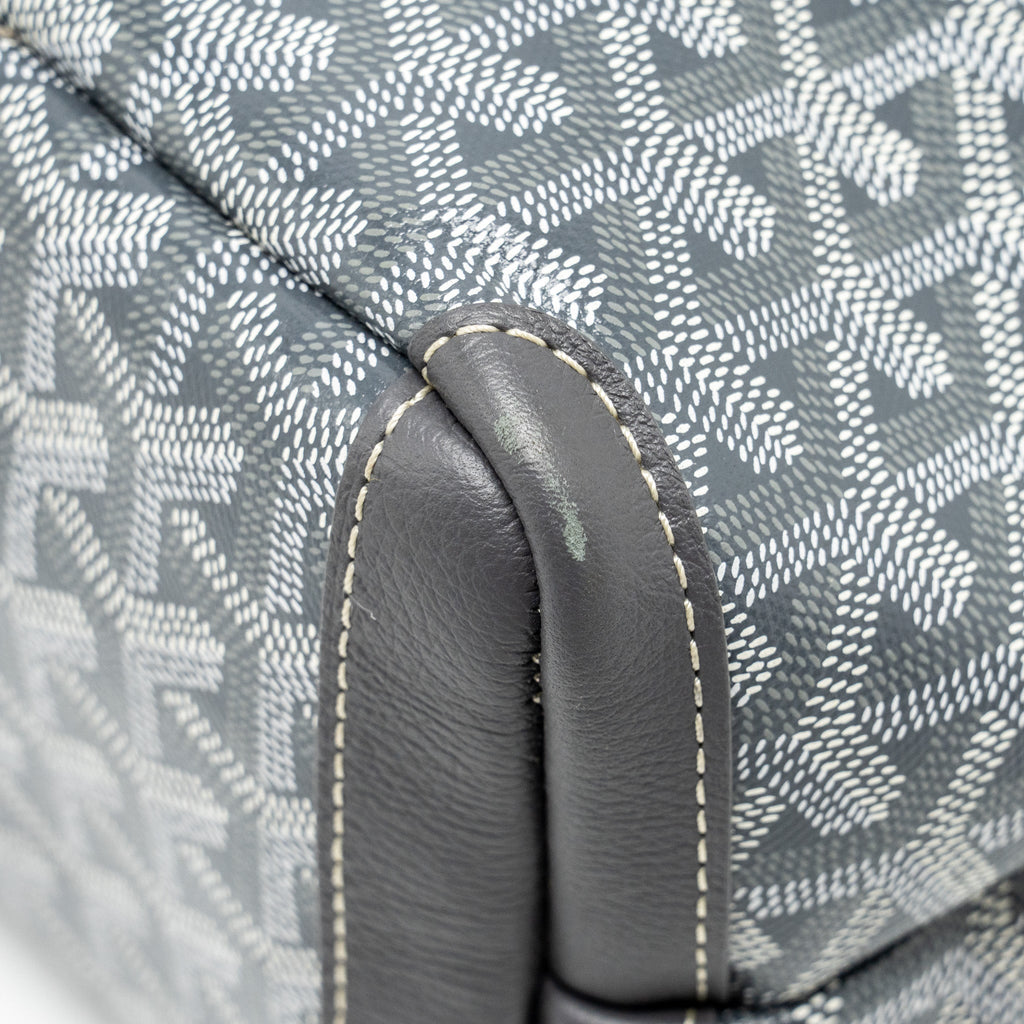 GOYARD ARTOIS TOTE BAG GOYARDLINE CANVAS / CALFSKIN GREY SHW