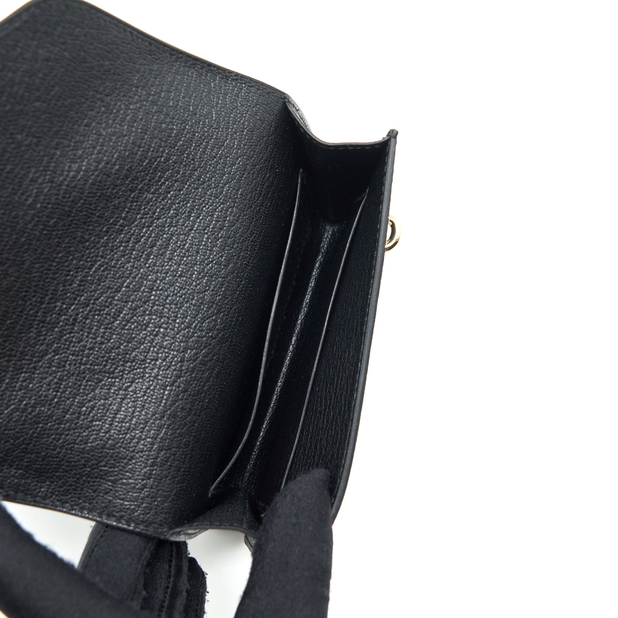 HERMES ROULIS SLIM CHÈVRE MYSORE BLACK GHW