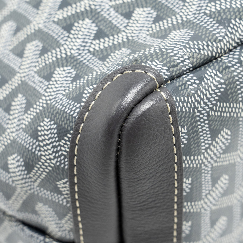 GOYARD ARTOIS TOTE BAG GOYARDLINE CANVAS / CALFSKIN GREY SHW