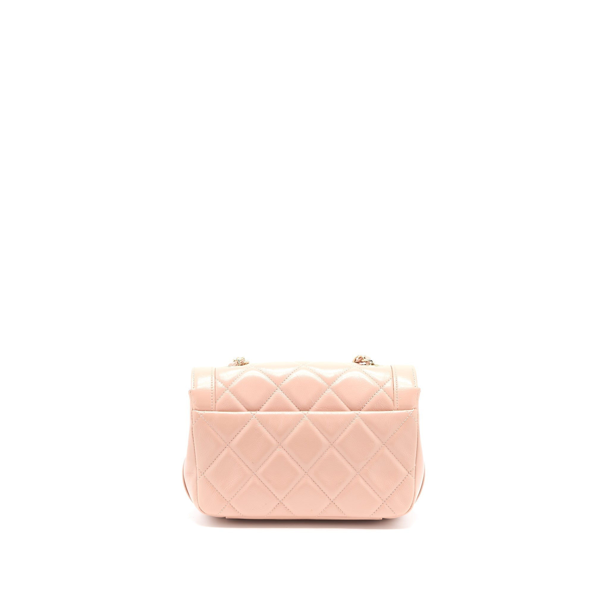 CHANEL SEASONAL FLAP BAG AGED CALFSKIN PINK LGHW