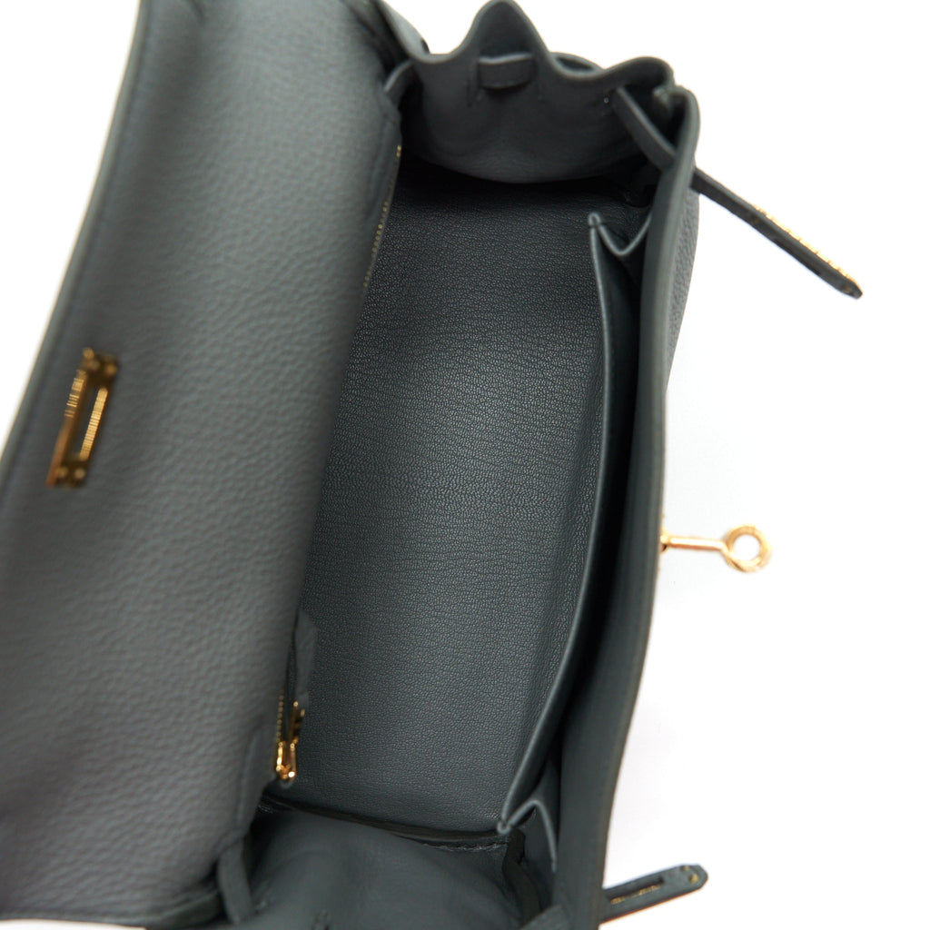 HERMES KELLY 25 RETOURNE TOGO 63 VERT AMANDA GHW
