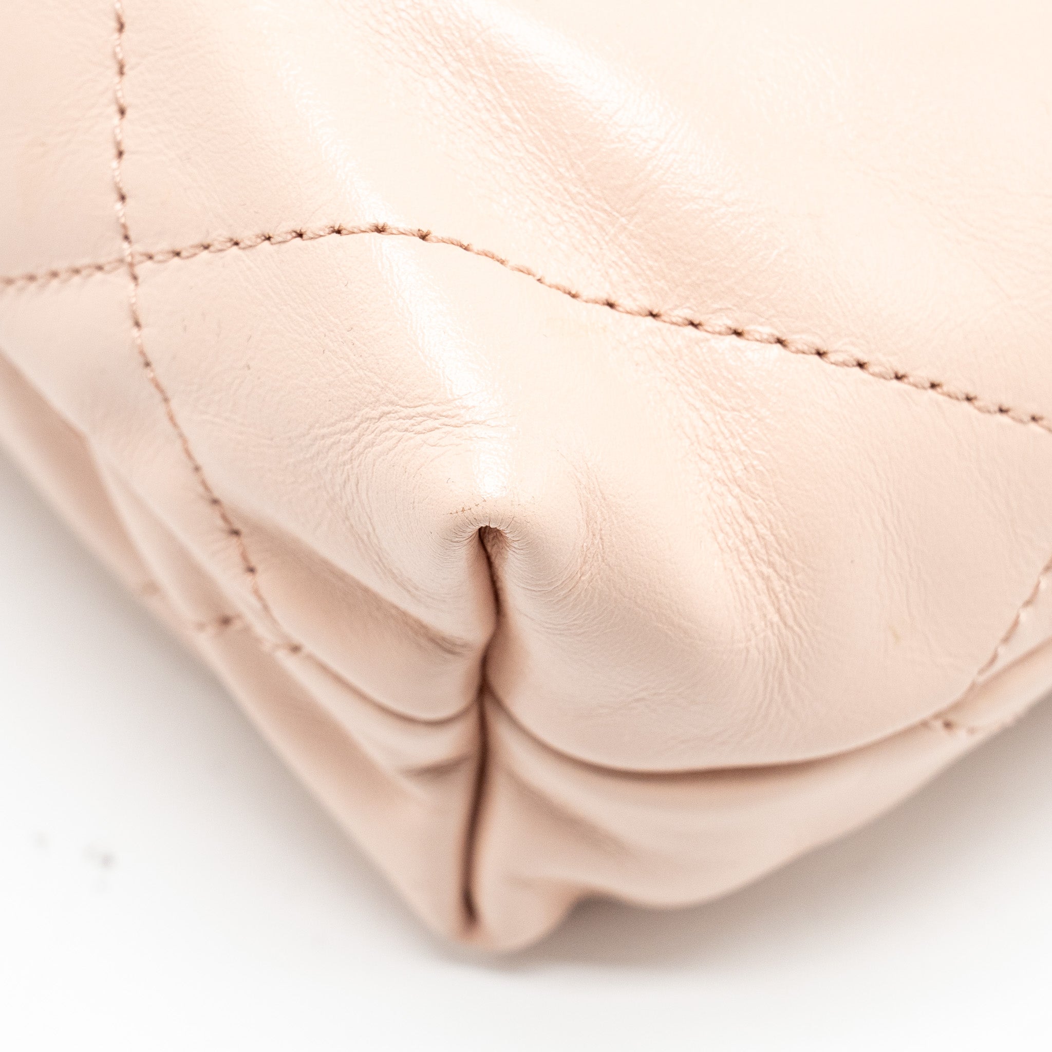 CHANEL MINI 22 BAG SHINY CALFSKIN PINK GHW (MICROCHIP)