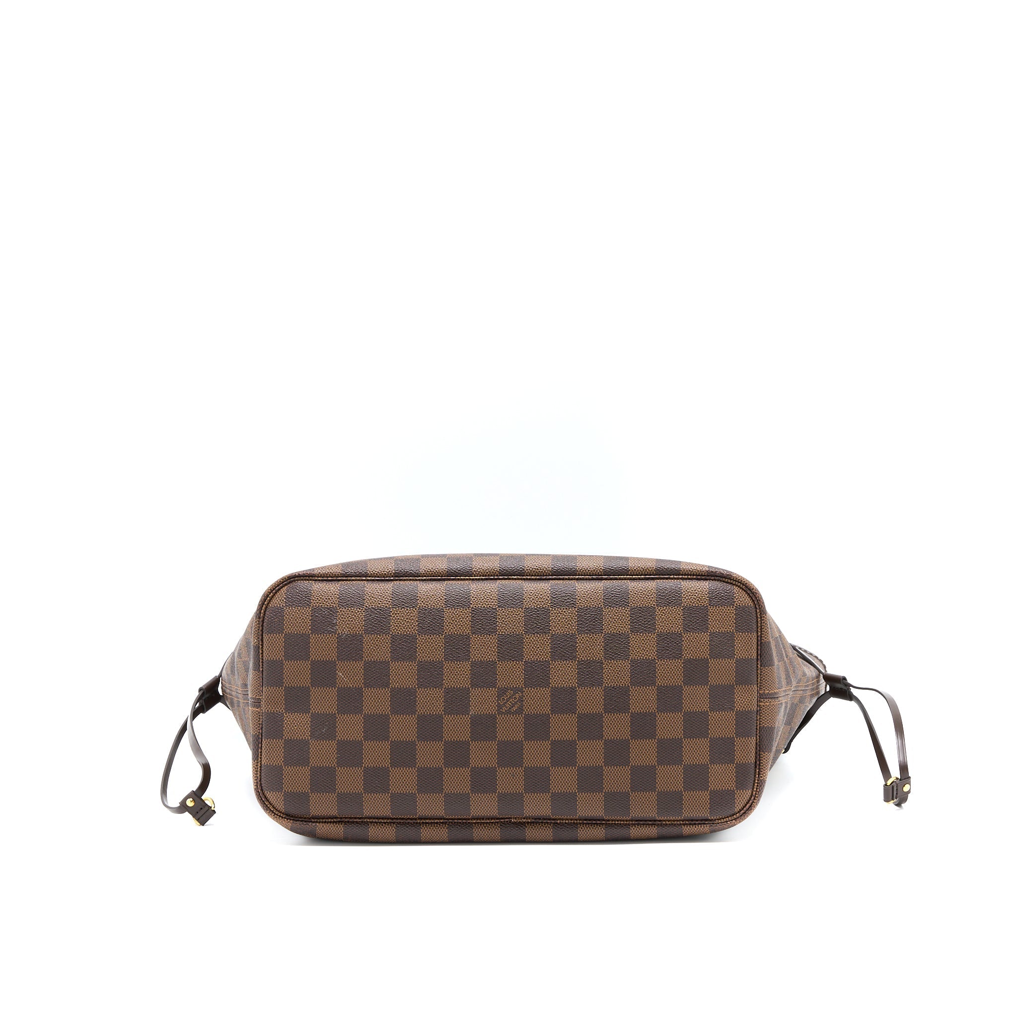 LOUIS VUITTON NEVERFULL MM DAMIER EBENE/PINK GHW