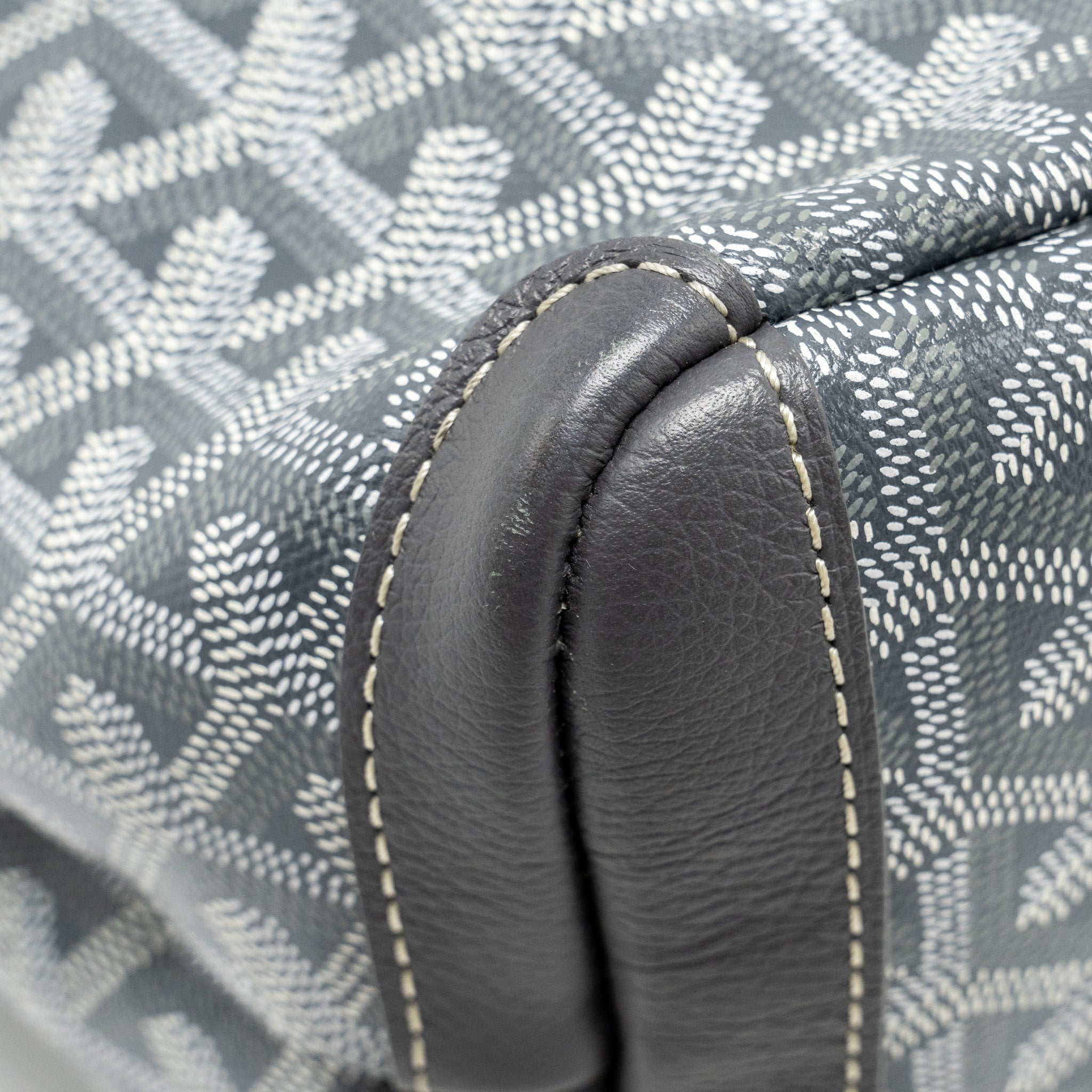 GOYARD ARTOIS TOTE BAG GOYARDLINE CANVAS / CALFSKIN GREY SHW
