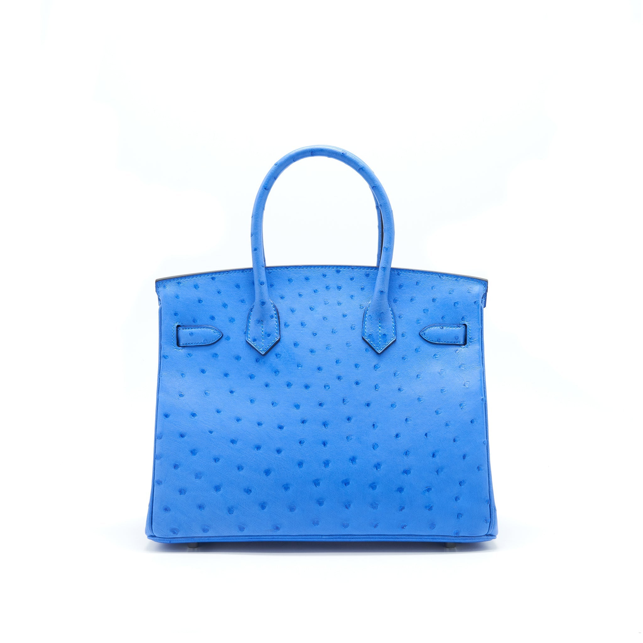 HERMES BIRKIN 30 OSTRICH 07 BLEUET SHW