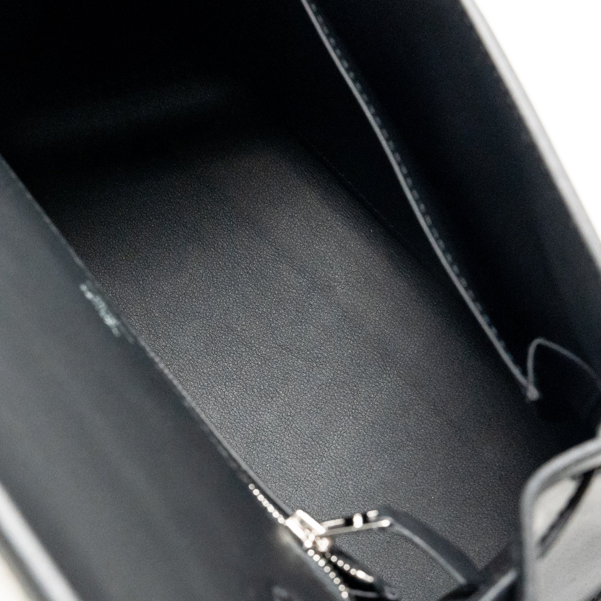 HERMES KELLY 25 SELLIER TOILE H/SWIFT ECRU-BLACK/BLACK SHW
