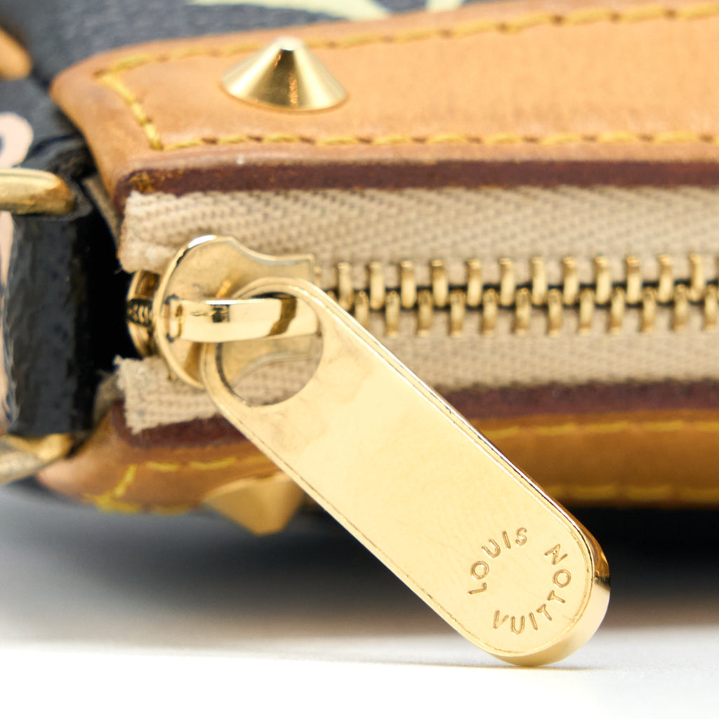 LOUIS VUITTON POCHETTE ACCESSORIES MONOGRAM CANVAS MULTICOLOUR GHW