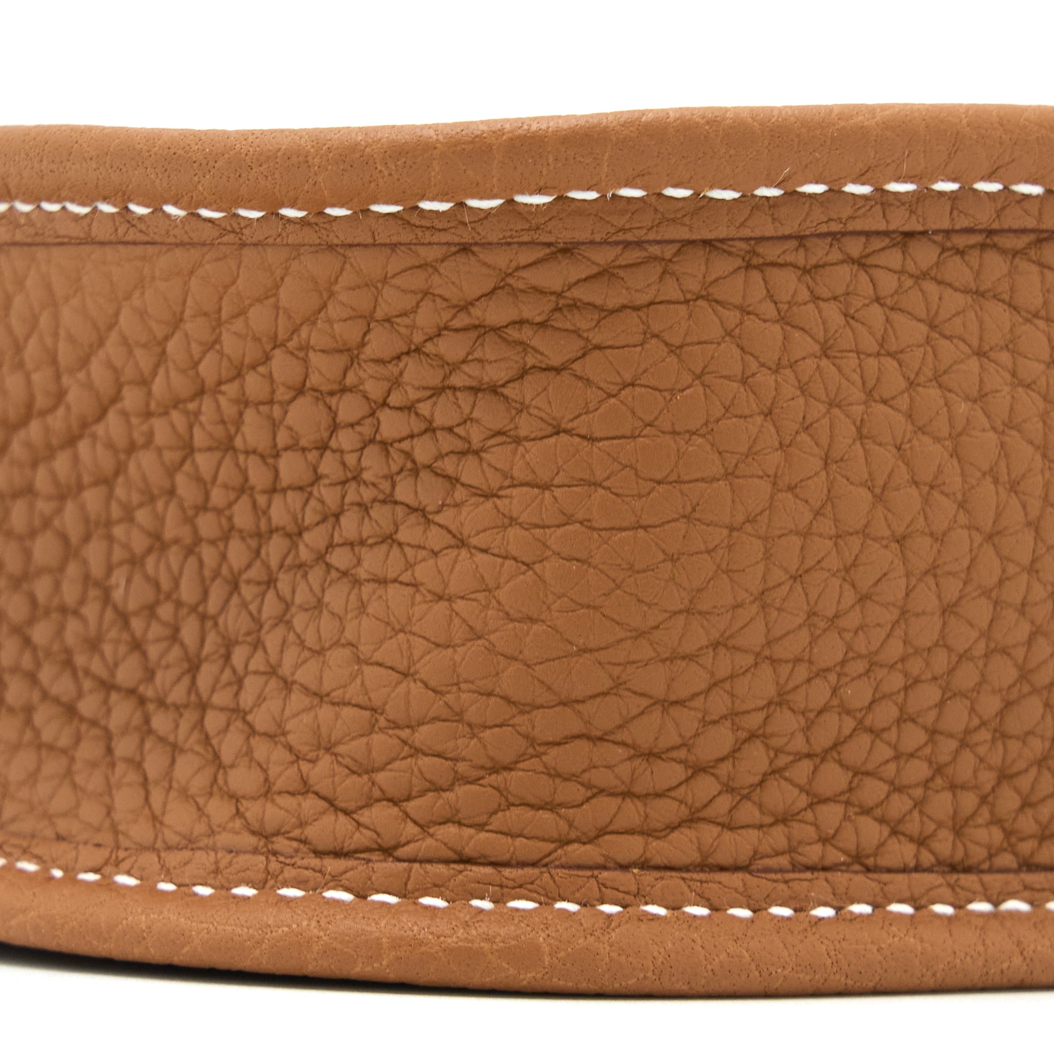 HERMES MINI EVELYN CLEMENCE GOLD WITH GOLD-BLANC STRAP SHW