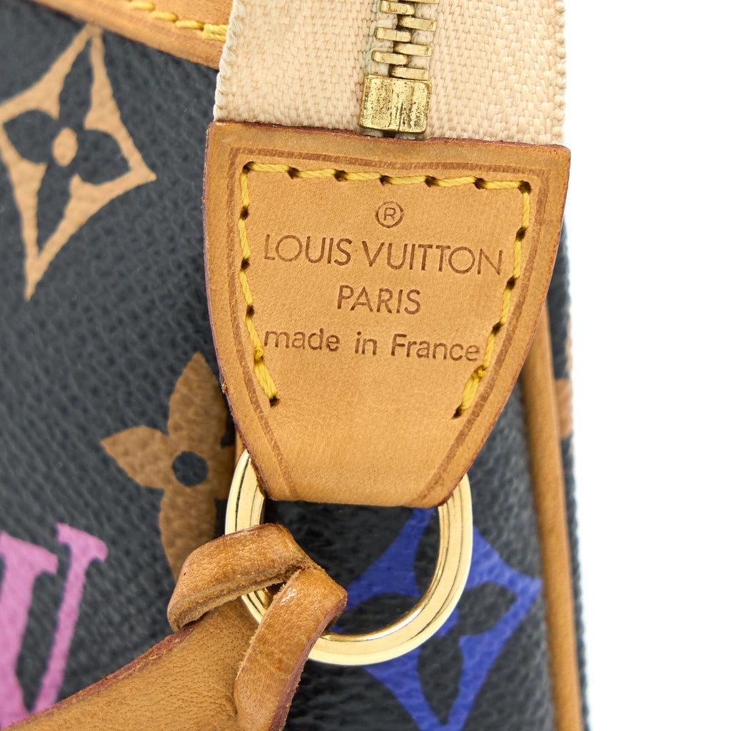 LOUIS VUITTON POCHETTE ACCESSORIES MONOGRAM CANVAS MULTICOLOUR GHW