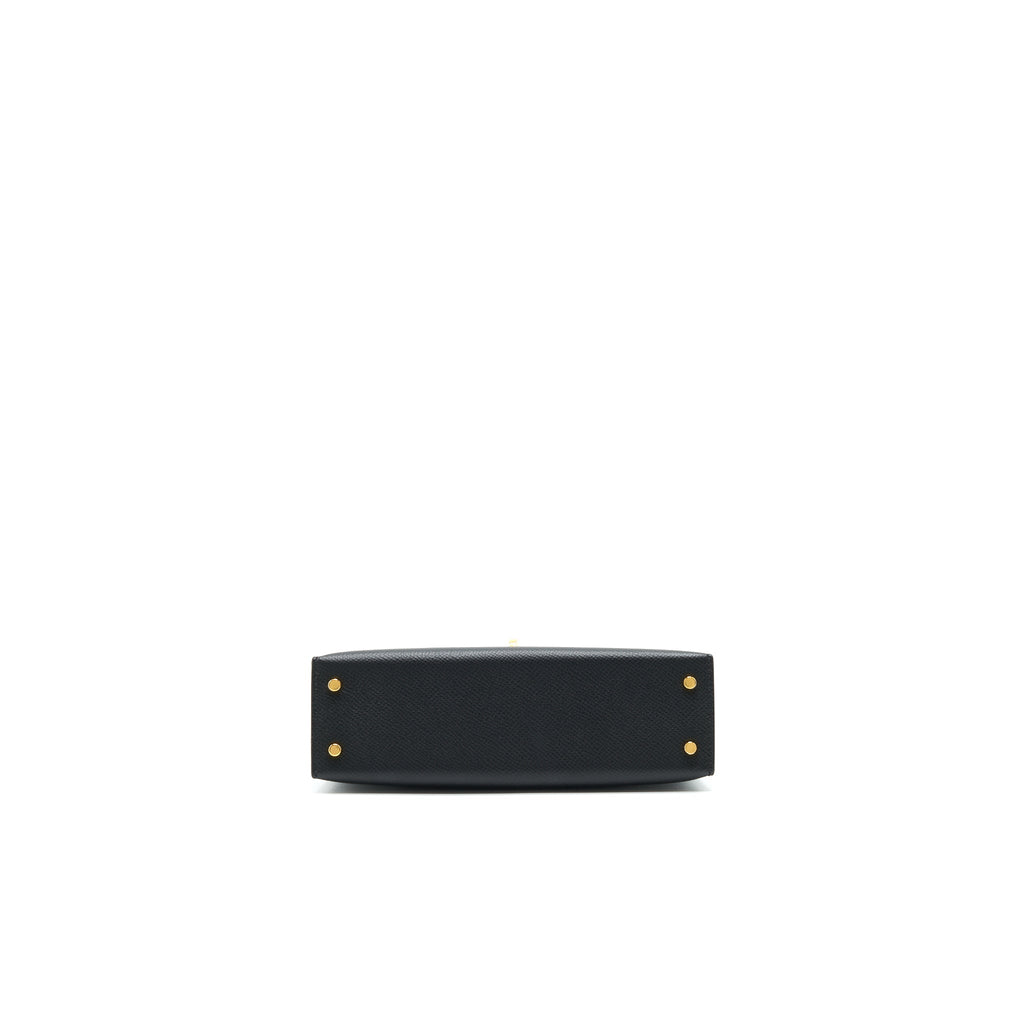 HERMES MINI KELLY Ⅱ EPSOM BLACK GHW
