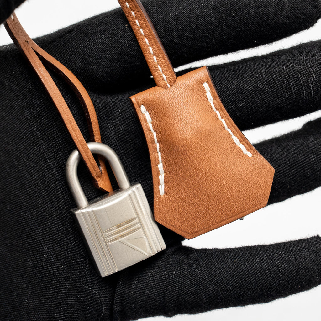 HERMES BIRKIN 25 SPECIAL ORDER SWIFT CRAIE / GOLD BRUSHED SHW