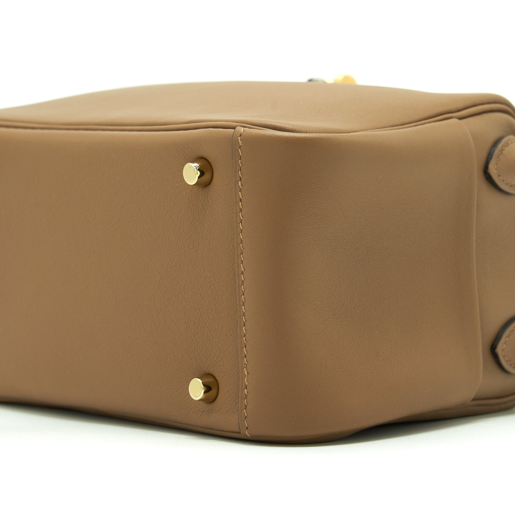 HERMES MINI LINDY SWIFT ALEZAN/BISCUIT GHW