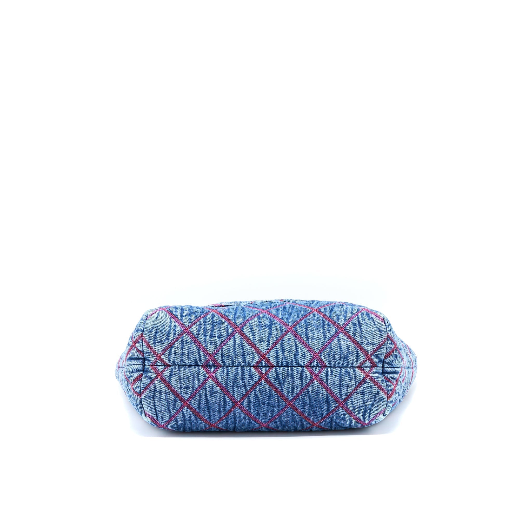CHANEL COCO BEACH DENIM TOTE BAG SHW (MICROCHIP)
