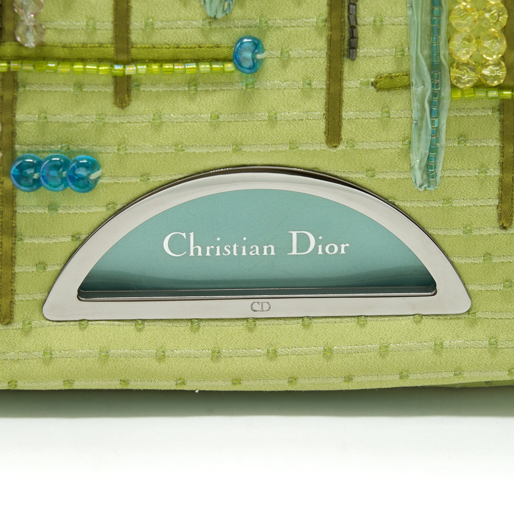 DIOR VINTAGE SHOULDER BAG FABRIC/PATENT MULTICOLOUR SHW